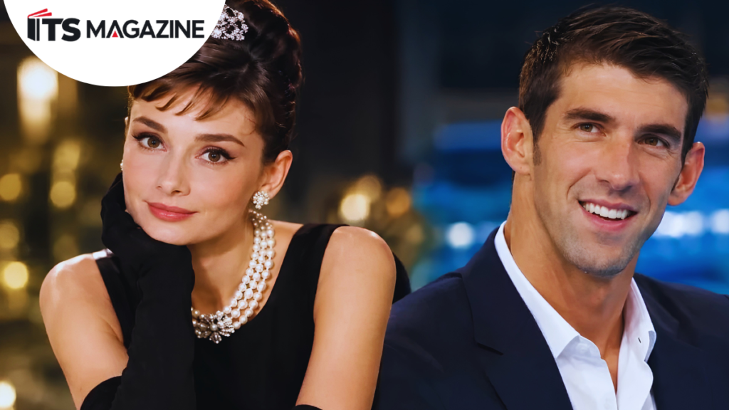 Audrey Hepburn and Michael Phelps